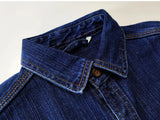 FOESCE 17oz Heavyweight Bamboo Knot Cotton Denim Shirts Men Autumn Spring American Vintage Casual Tough Hard Workwear Jeans Tops Coats