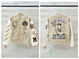 FOESCE 2000'S New Street Pop Hip Hop Heavy Industry Jacket Jacket Male Harajuku Fashion Joker Baseball Suit Couple Casual Jacket