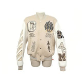 FOESCE 2000'S New Street Pop Hip Hop Heavy Industry Jacket Jacket Male Harajuku Fashion Joker Baseball Suit Couple Casual Jacket