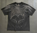 FOESCE 2000s Graphic T Shirts Suffering Skeleton Print Top Y2K Angel Hip Hop Harajuku high steet Plus Size Loose shirt Fashion Clothing