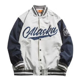 FOESCE  autumn and winter new American retro hip-hop Y2K loose men and women thin baseball clothing street racing clothing  jacket
