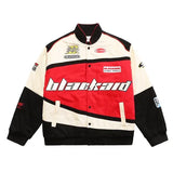 FOESCE  autumn and winter new American retro hip-hop Y2K loose men and women thin baseball clothing street racing clothing  jacket
