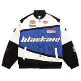 FOESCE  autumn and winter new American retro hip-hop Y2K loose men and women thin baseball clothing street racing clothing  jacket