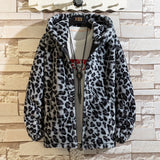 Fall/winter Leopard Print Jacket Loose and Comfortable Cotton-padded Jacket Fashion Men's and Women's Autumn Warm Jacket