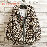 Fall/winter Leopard Print Jacket Loose and Comfortable Cotton-padded Jacket Fashion Men's and Women's Autumn Warm Jacket