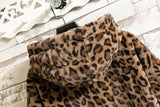Fall/winter Leopard Print Jacket Loose and Comfortable Cotton-padded Jacket Fashion Men's and Women's Autumn Warm Jacket