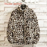 Fall/winter Leopard Print Jacket Loose and Comfortable Cotton-padded Jacket Fashion Men's and Women's Autumn Warm Jacket