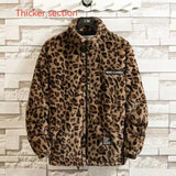 Fall/winter Leopard Print Jacket Loose and Comfortable Cotton-padded Jacket Fashion Men's and Women's Autumn Warm Jacket