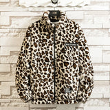 Fall/winter Leopard Print Jacket Loose and Comfortable Cotton-padded Jacket Fashion Men's and Women's Autumn Warm Jacket