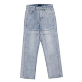 FOESCE 2025 Fashion Trousers Denim Pants Streetwear Hip Hop Low Rise Baggy Jeans For Men Korean Women Cargo Pants Punk Clothe