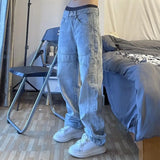 FOESCE 2025 Fashion Trousers Denim Pants Streetwear Hip Hop Low Rise Baggy Jeans For Men Korean Women Cargo Pants Punk Clothe