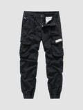 FOESCE 2025 New Autumn Cargo Pants Men Multi-Pockets Washed Cotton Work Wear Cargo Jogger Military Overalls Elastic Waist Male Trousers