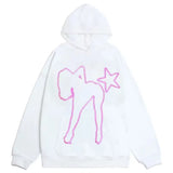 FOESCE 2024 Harajuku Hip Hop Creative Sweatshirts Y2k Hooded Sweatshirt Graphic Print Hoodie Men Women Oversized Street Hoodies Tops
