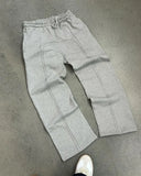 FOESCE 2025 High Street Trendy Straight Casual Pants American Harajuku Retro Splicing Oversized Sweatpants Men Personalized Streetwear