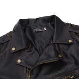 FOESCE 2024 New Men's Autumn and Winter New Personalized Leather Jacket Slim Fit Multi Pocket Zipper Jackets Coats Men