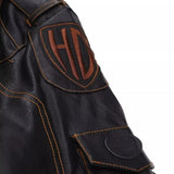 FOESCE 2024 New Men's Autumn and Winter New Personalized Leather Jacket Slim Fit Multi Pocket Zipper Jackets Coats Men