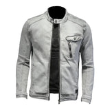 FOESCE 2025 Spring New Men's Denim Jersey Embroidered Vintage Denim Coat Men's Youth Thin Denim Jacket Men's