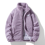 2024 Winter Fashion Casual Parkas for Men Stand Collar Solid Color Outerwear Quality Comfort Zipper Cotton Jacket Thicken Warm