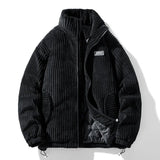 2024 Winter Fashion Casual Parkas for Men Stand Collar Solid Color Outerwear Quality Comfort Zipper Cotton Jacket Thicken Warm