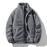 2024 Winter Fashion Casual Parkas for Men Stand Collar Solid Color Outerwear Quality Comfort Zipper Cotton Jacket Thicken Warm