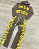 FOESCE 2025 new style simple and versatile fashion trendy sweatpants Hip-hop street striped letter print oversized baggy pants for mens