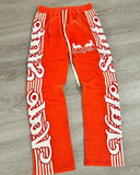 FOESCE 2025 new style simple and versatile fashion trendy sweatpants Hip-hop street striped letter print oversized baggy pants for mens