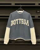 FOESCE 2025 High Street Trendy Brand Tops Hip-hop Punk Letter Print Fake Two-piece Men Personalized Casual Loose Long-sleeved T-shirt