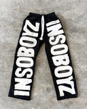 FOESCE 2025 Hip-hop Trendy Streetwear Trousers American Retro Baggy Wide-leg Casual Pants Men Harajuku Colorful Drawstring Sweatpants