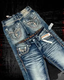 FOESCE 2025 New Y2k Retro Cow Head Embroidered Jeans Winter Street Harajuku Hip Hop Men and Women Casual 2000 Wide Leg Jeans Mom Jeans