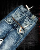 FOESCE 2025 New Y2k Retro Cow Head Embroidered Jeans Winter Street Harajuku Hip Hop Men and Women Casual 2000 Wide Leg Jeans Mom Jeans
