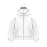 FOESCE 2025 New design Hip Hop double hat match hoodie for men Y2k Harajuku Vintage Winter Coat Fashion streetwear couple sweatshirt