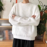 FOESCE 2025 Pullover Sweater Men Fashion Long Sleeve Knitted Sweatshirt Hot Sale Casual Autumn Winter Sportwear Solid Clothes Outerwear