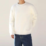 FOESCE 2025 Pullover Sweater Men Fashion Long Sleeve Knitted Sweatshirt Hot Sale Casual Autumn Winter Sportwear Solid Clothes Outerwear