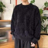 FOESCE 2025 Pullover Sweater Men Fashion Long Sleeve Knitted Sweatshirt Hot Sale Casual Autumn Winter Sportwear Solid Clothes Outerwear