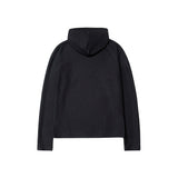FOESCE 2025 Spring Men's New Hooded Bottom Shirt Layering Poncho Scarf Neck Hooded Niche Design Loose Pullover Sweatshirt Top