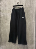 FOESCE 25ss Big Loops Logo Embroidery Oversized Men Women Sweatpants Streetwear Hiphop Men Casual Pants