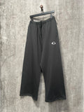 FOESCE 25ss Big Loops Logo Embroidery Oversized Men Women Sweatpants Streetwear Hiphop Men Casual Pants
