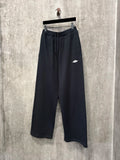 FOESCE 25ss Big Loops Logo Embroidery Oversized Men Women Sweatpants Streetwear Hiphop Men Casual Pants
