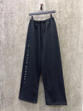 FOESCE 25ss Big Loops Logo Embroidery Oversized Men Women Sweatpants Streetwear Hiphop Men Casual Pants