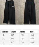FOESCE 25ss Big Loops Logo Embroidery Oversized Men Women Sweatpants Streetwear Hiphop Men Casual Pants