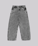 FOESCE 90s Retro Street Embroidery Jeans Male  R&B Solid Color Loose Straight Pants Female Y2K Harajuku Hip Hop  Punk Style  Men Jeans
