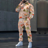 FOESCE A must-have in winter, stylish warm Christmas theme sports suit, green and red snowflake pattern, full of holiday atmosphere