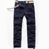 FOESCE Men's Tactical Camouflage Overalls High-Quality Cotton Multi-Pocket Trousers Sports Training Casual Work Pants