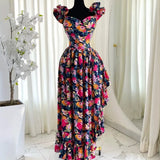 FOESCE African Dresses For Women Summer Spring Africa Clothing Sleeveless Ruched Dress Sexy V-Neck Slim Dress Office Lady Party