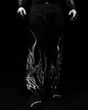 FOESCE American Breathedivinity trend suit fitness short-sleeved men and women loose dragon soul dark gothic pattern printed y2k sw