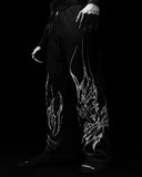 FOESCE American Breathedivinity trend suit fitness short-sleeved men and women loose dragon soul dark gothic pattern printed y2k sw