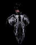 FOESCE American Breathedivinity trend suit fitness short-sleeved men and women loose dragon soul dark gothic pattern printed y2k sw