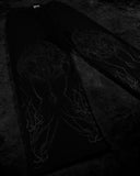 FOESCE American Breathedivinity trend suit fitness short-sleeved men and women loose dragon soul dark gothic pattern printed y2k sw