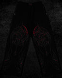 FOESCE American Breathedivinity trend suit fitness short-sleeved men and women loose dragon soul dark gothic pattern printed y2k sw
