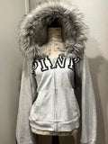 FOESCE American Camouflage Fur Collar Thickened Jacket Cotton Streetwear Retro Trend Men's Loose Hooded Coats Thickened Warm Jacket